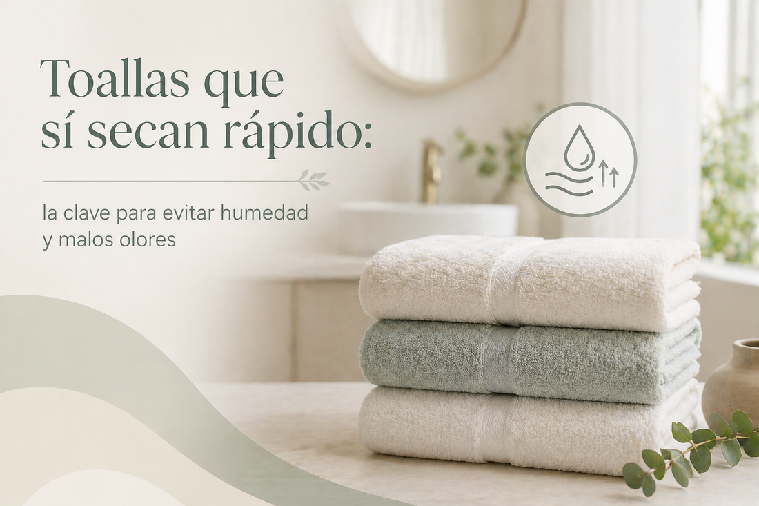 Toallas que sí secan rápido: la clave para evitar humedad y malos olores