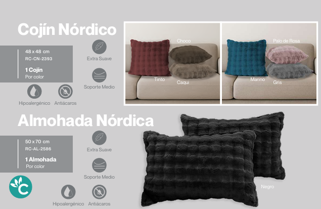 Nórdico Almohadas y Cojines