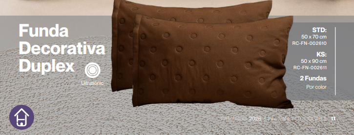 Par de Fundas para Almohada Dúplex Círculos