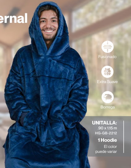 Hoodie Borrega Invernal Unitalla Unisex