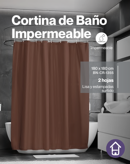 Cortina de baño Impermeable