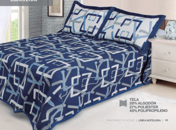 Colcha Hotelera Estampada