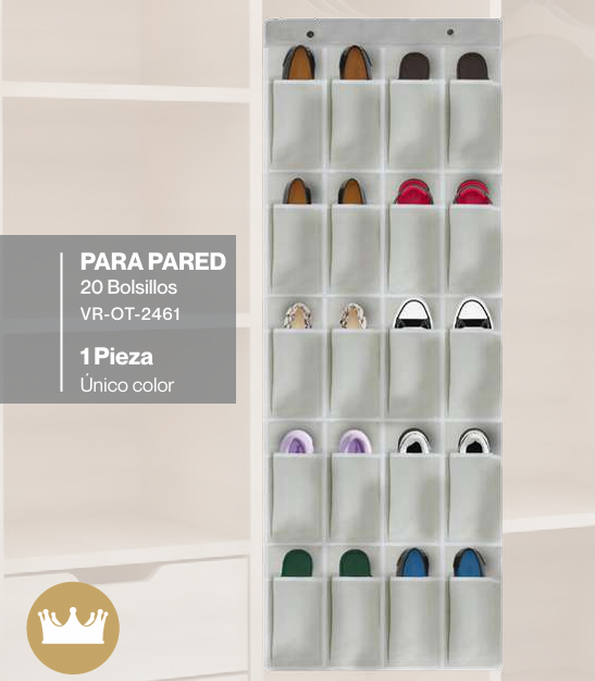Organizador de zapatos para pared