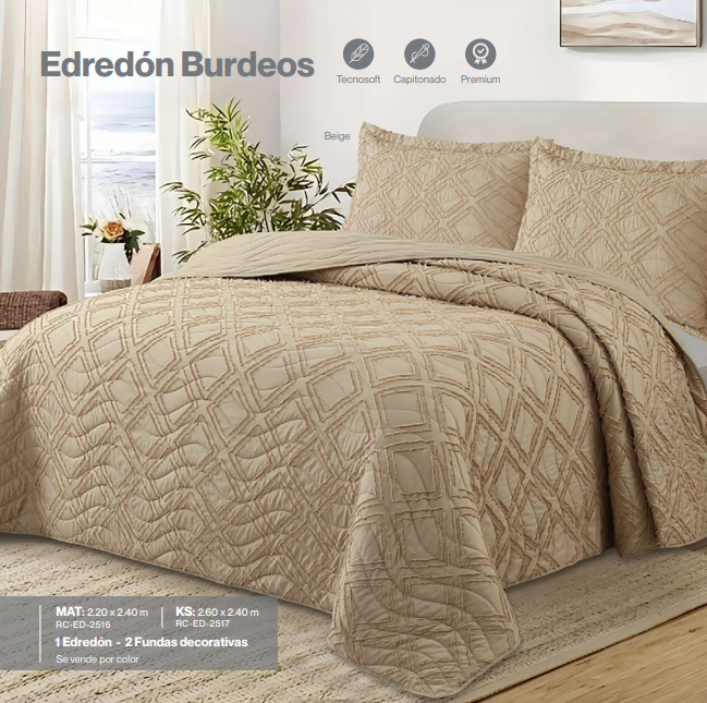 Edredon Burdeos