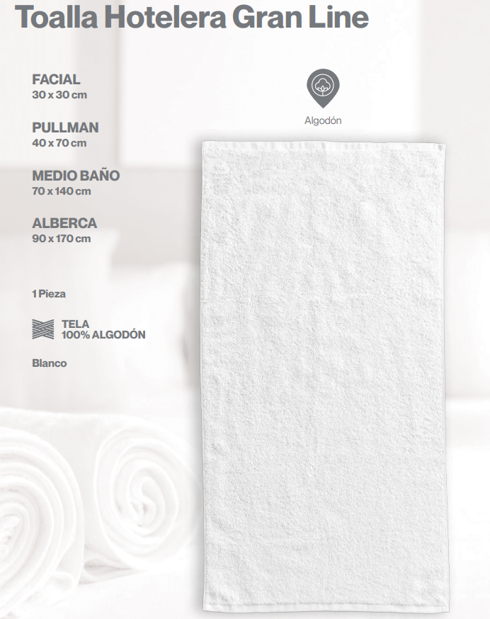 Toalla Hotelera Gran Line
