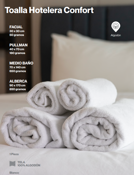 Toalla Hotelera Confort