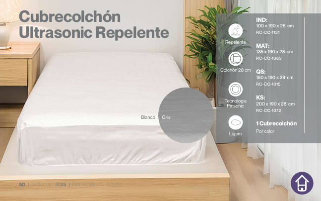 Cubrecolchón Ultrasonic Repelente