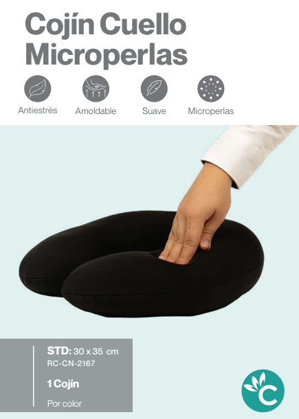 Cojin Cuello Microperlas