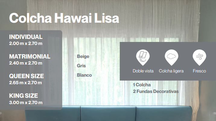 Colcha Hawai Lisa