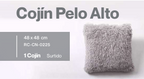 Almohada y cojin pelo alto