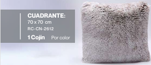 Almohada y cojin pelo alto