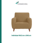Cubre Sofá Elástico Impermeable 3 piezas Poliéster