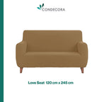 Cubre Sofá Elástico Impermeable 3 piezas Poliéster