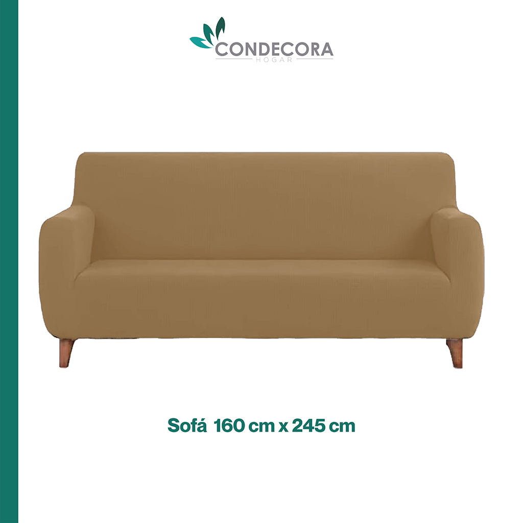 Cubre Sofá Elástico Impermeable 3 piezas Poliéster