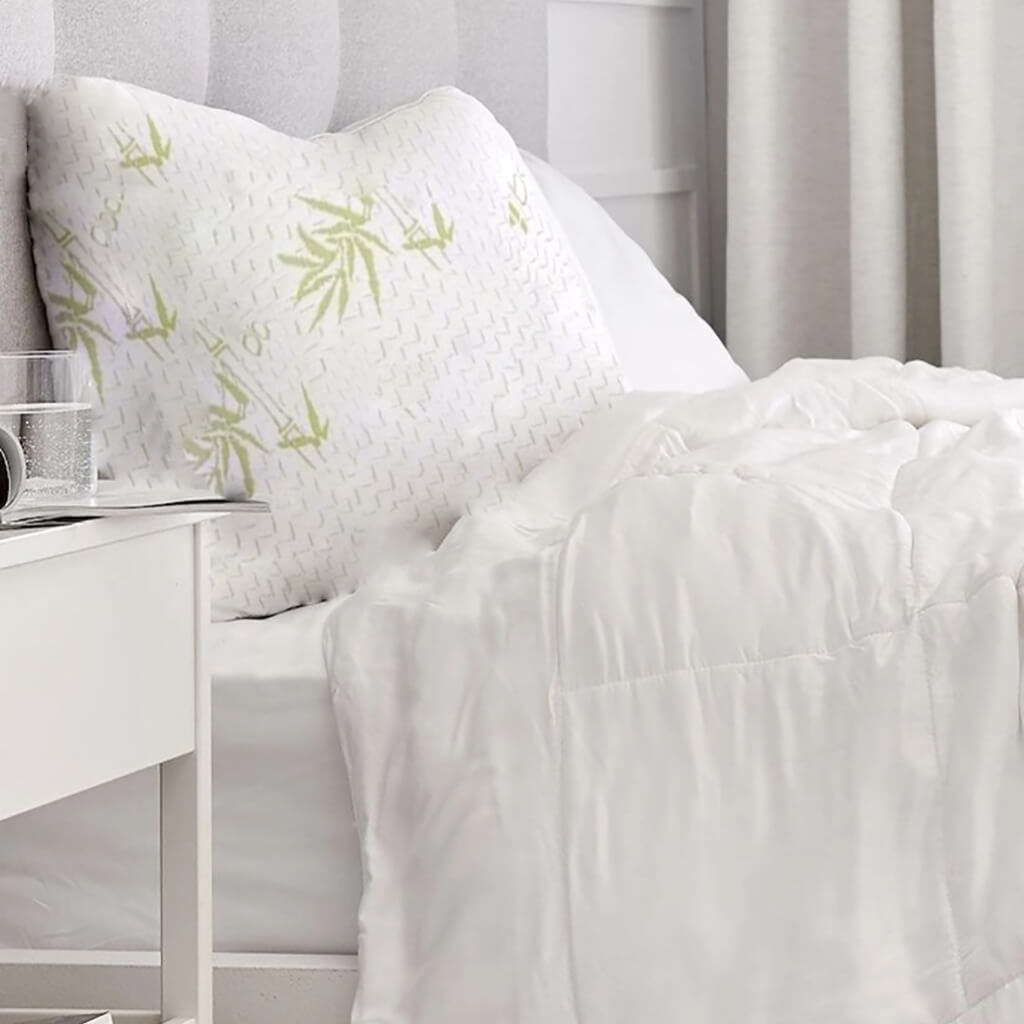 Almohada de Fibras Bamboo Memory Foam Queen Size – Confort y Frescura