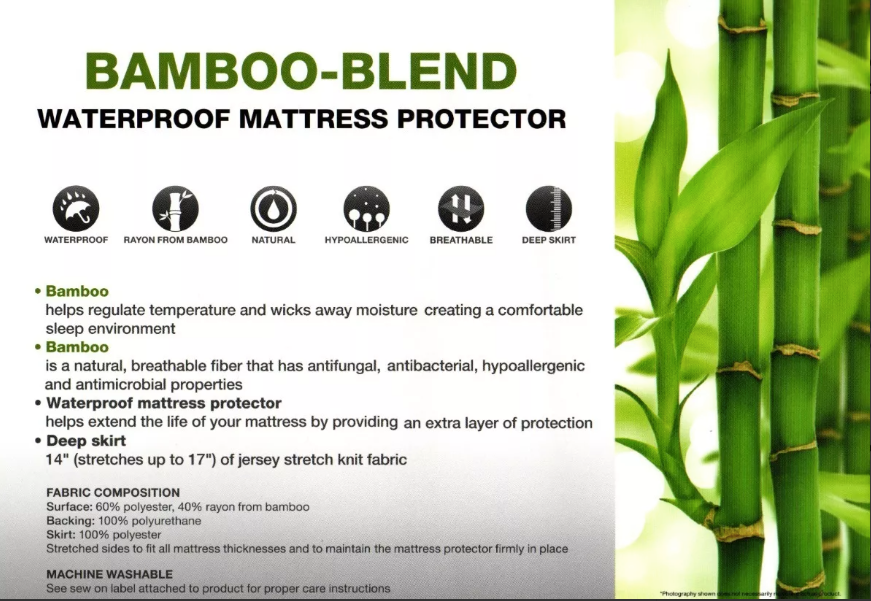 Cubrecolchón Bamboo Blend Impermeable – Protección y Confort