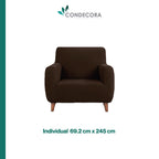 Cubre Sofá Elástico Impermeable 3 piezas Poliéster