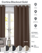Cortina blackout gold