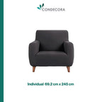 Cubre Sofá Elástico Impermeable 3 piezas Poliéster