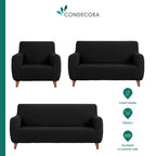 Cubre Sofá Elástico Impermeable 3 piezas Poliéster