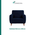 Cubre Sofá Elástico Impermeable 3 piezas Poliéster