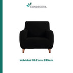 Cubre Sofá Elástico Impermeable 3 piezas Poliéster