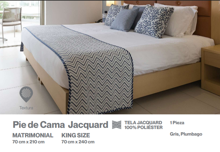Pie de cama Jacquard