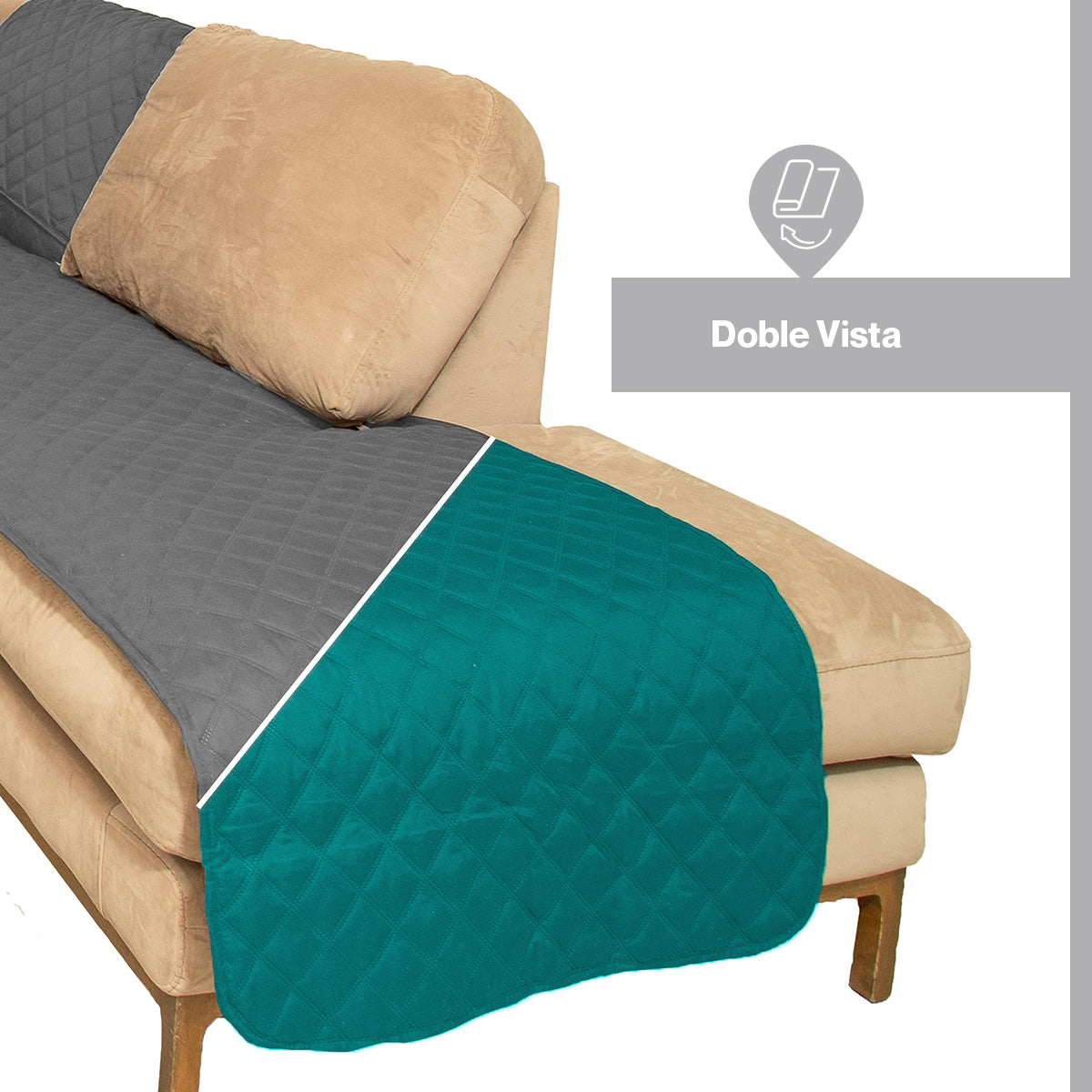 Cubre Salas Esquineras – Protector para Sofá Tipo L Doble Vista