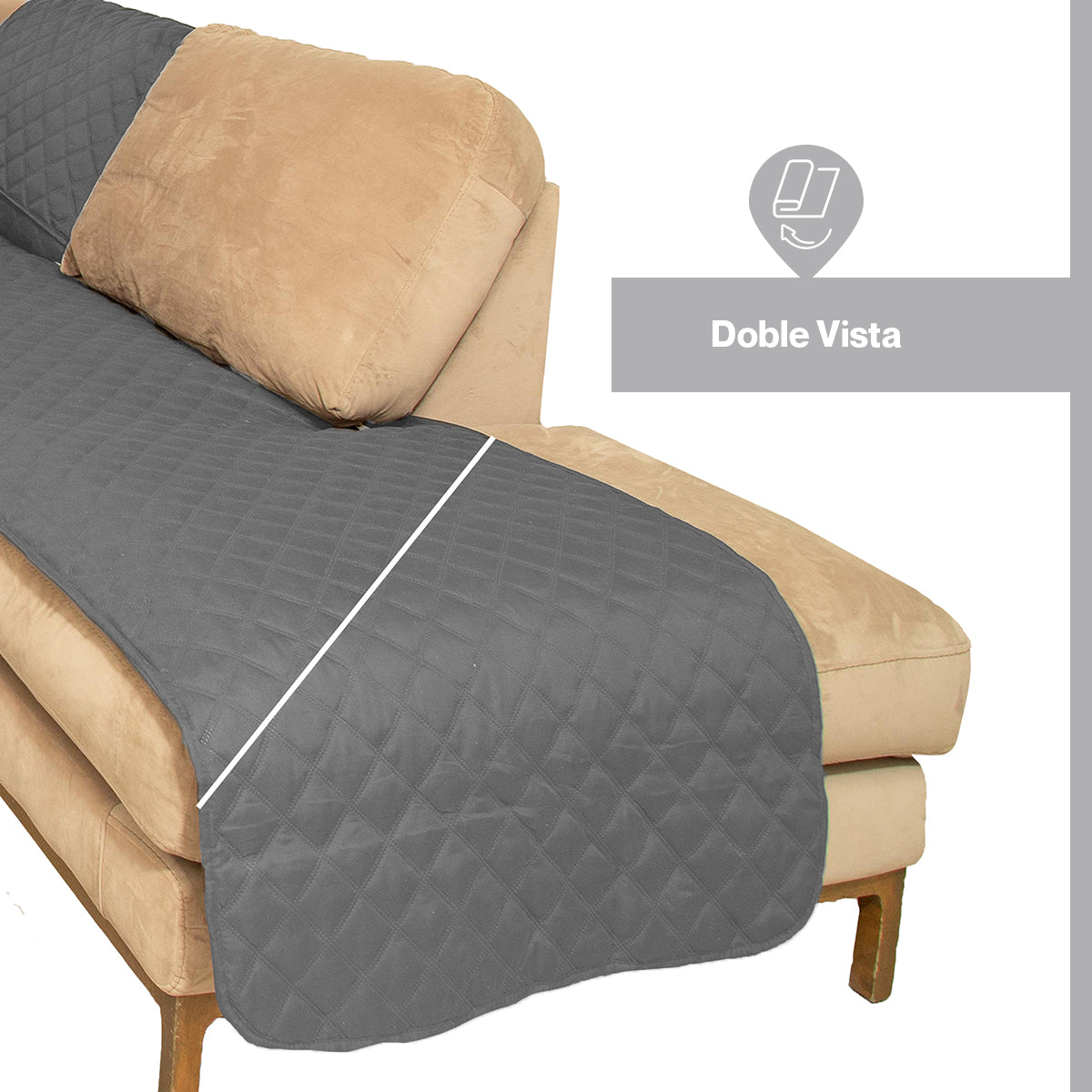 Cubre Salas Esquineras – Protector para Sofá Tipo L Doble Vista
