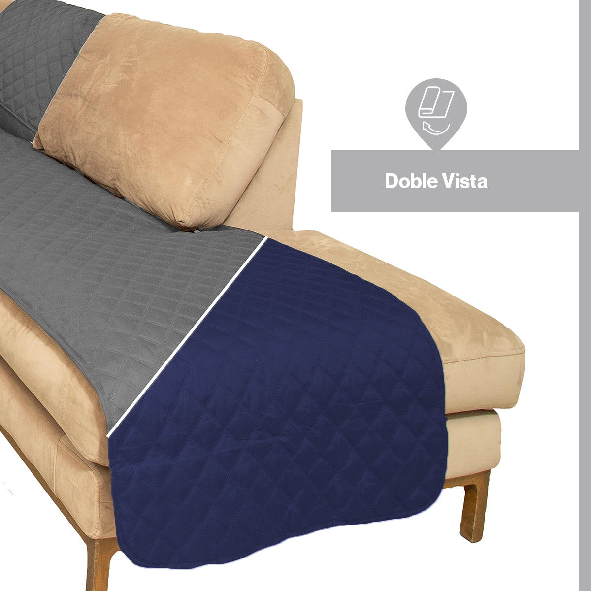 Cubre Salas Esquineras – Protector para Sofá Tipo L Doble Vista